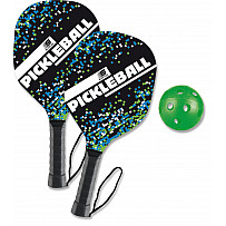 Pickleball-Set, 2 Schläger und 1 Ball in stilvollem Design