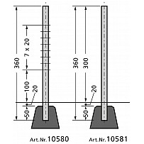 Garten-Multisystem Stütze