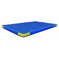 Tec-Niedersprungmatte blau 12cm Klett&Flausch