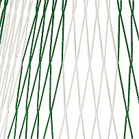 Knotenloses Fußballtornetz Tortiefe 200/200 zweifarbig