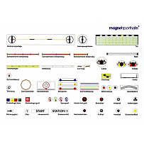 Magnetsporthalle Set 100 B