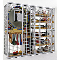 BENZ Geräteschrank Wellengitter mit Safe
