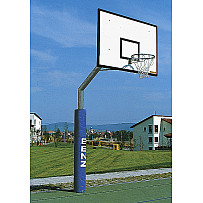 Basketball Einsäulen Stahlrohr Anlage 10 x 10 cm für Bretter 180 x 120 cm