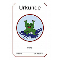 Urkunde Frosch