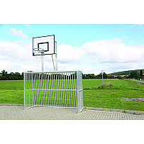 Alu-Superbolztor mit Basketballbrett-Aufsatz, 3 x 2 m